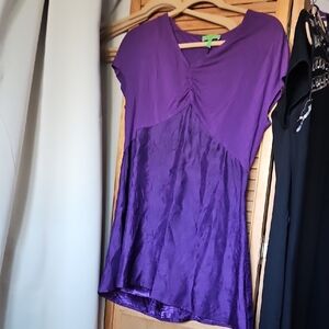 LOGO by Lori Goldstein Purple Top